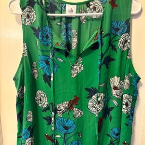 Women’s Cabi Dress Shirt in Emerald Green Floral